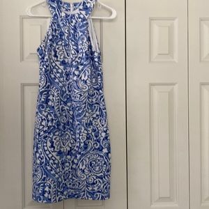 Vince Camino pretty blue and white dress Size 6